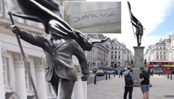 Banksy: Επιβεβαίωσε ότι το μυστήριο άγαλμα στο κέντρο του Λονδίνου είναι δικό του έργο