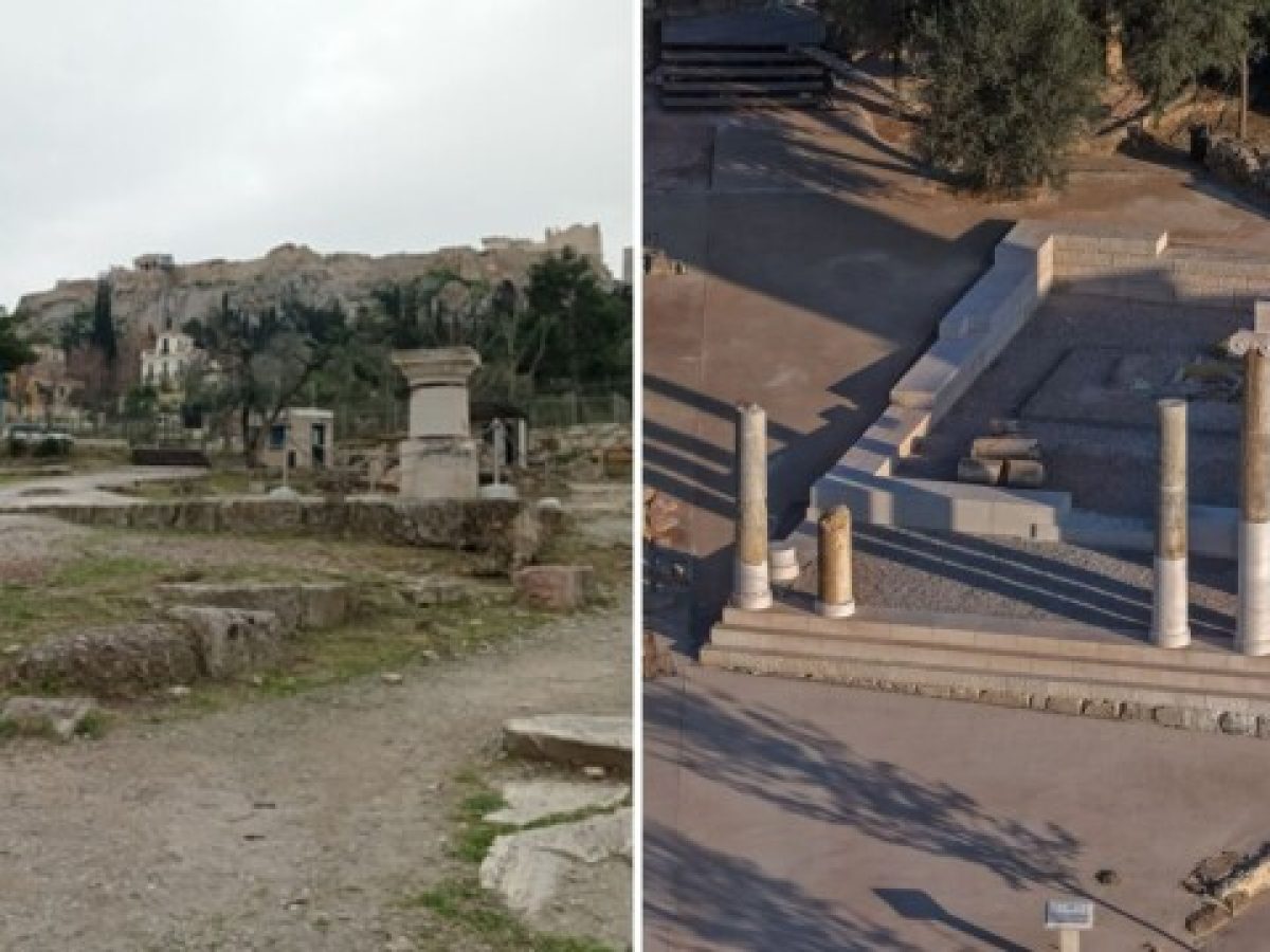 Η Αρχαία Αγορά αποδόθηκε στο κοινό μετά τα έργα αναβάθμισης από το υπουργείο Πολιτισμού, «αποκαθιστά τη νοηματική ενότητα του ιστορικού τοπίου»
