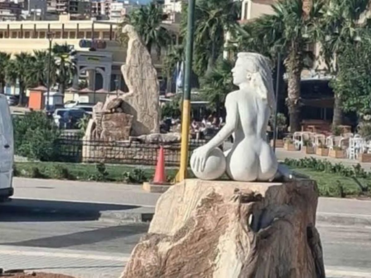 Λαύριο: Αντιδράσεις για την πρόσφατη τοποθέτηση γλυπτού στην προβλήτα